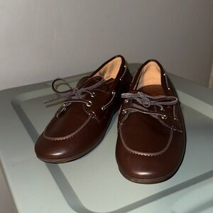 Classic Brown Faux Leather Loafers